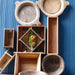 KI-generiertes Bild,XL Holz Serviertablett Griffe 61x17cm Fundholz Grifftablett Deko Tablett