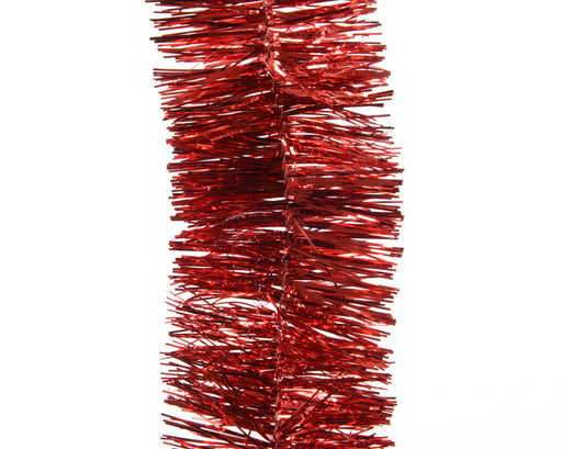 KI-generiertes Bild,Brillant Weihnachts-Girlande 270cm Rot Glänzend Fasching Party Baum-Deko