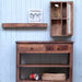 KI-generiertes Bild,Holz Wandregal Bilderregal 45cm Braun Fundholz Wandboard Bilderrahmenleiste Ablage