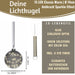 KI-generiertes Bild,XL Deko Glas Lichtkugel 30LED 14cm Grau Anthrazit Glaskugel Timer Batterie Anhängen