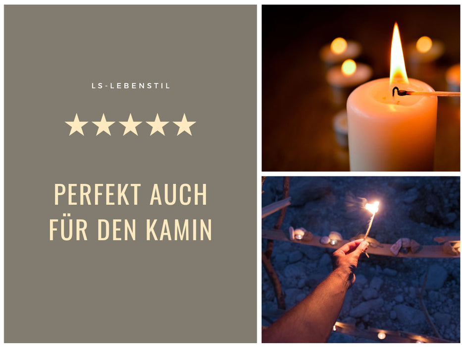 KI-generiertes Bild,XXL 120 Streichhölzer 30cm lang Köcher Zündhölzer Weihnachten 2er-Set