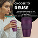 KI-generiertes Bild,Ecoffee Cup 400ml Dark Energy Blau PLA Coffee to Go Becher Wiederverwendbar
