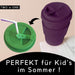 KI-generiertes Bild,Ecoffee Cup 400ml Pink Polka Lila Pink PLA Coffee to Go Becher Wiederverwendbar